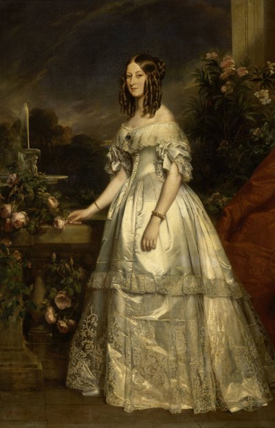 Retrato de la Princesa Victoria de Sajonia-Coburgo y Gotha de Franz Xaver Winterhalter